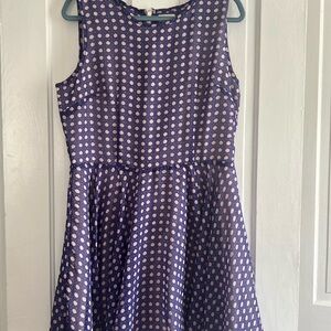 Maison Jules Purple and Pink Patterned Dress